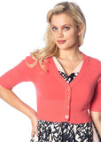 Banned Overload 50's Cardigan Coral