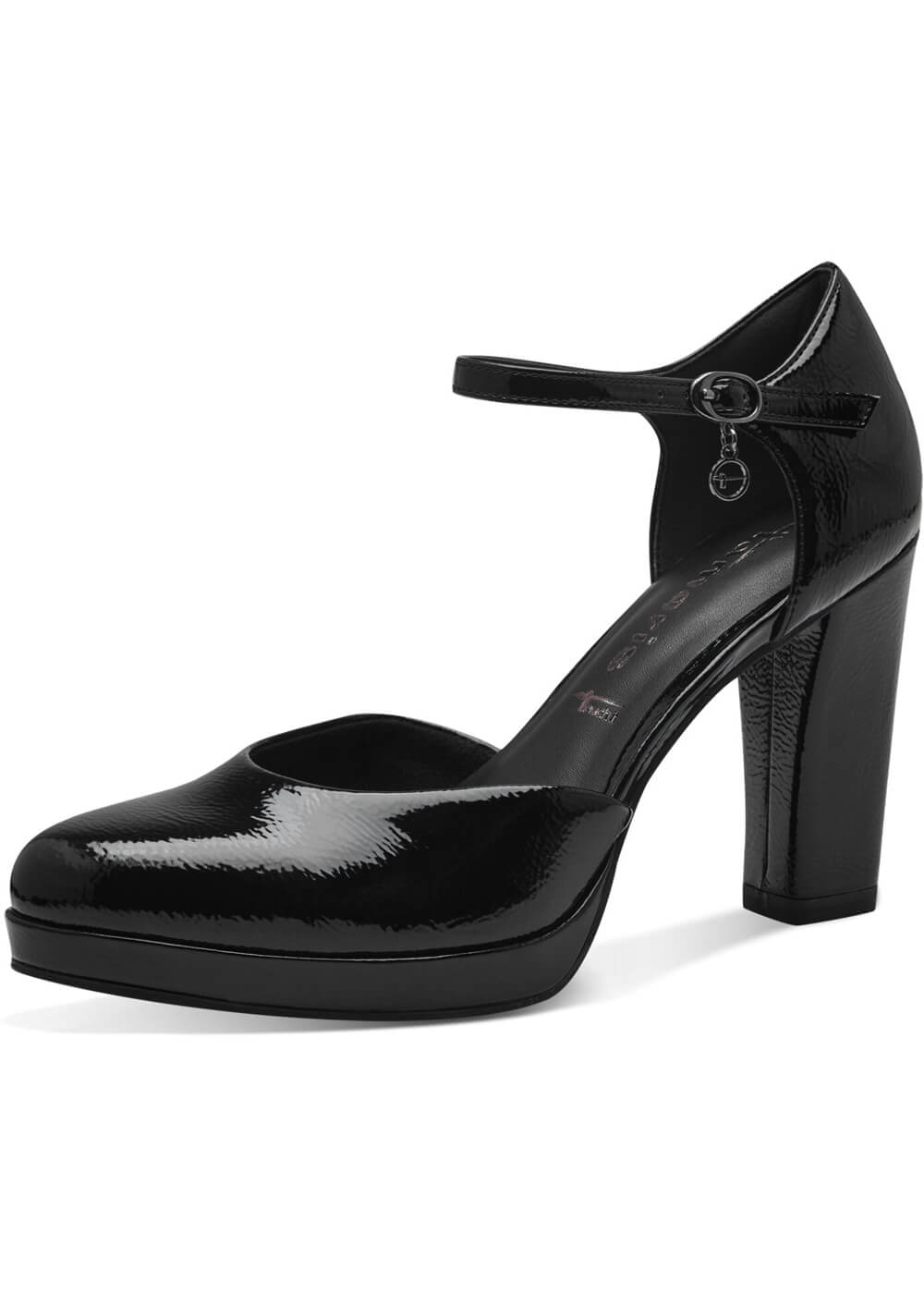 Tamaris Maila Patent Vegan Escarpins 50 s Noir www.succubus