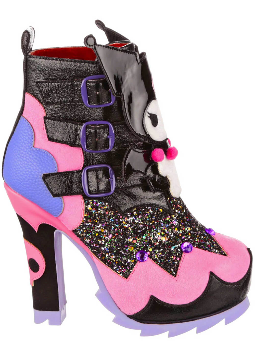 Irregular Choice x Hello Kitty Kuromi Cutie Boots Black –