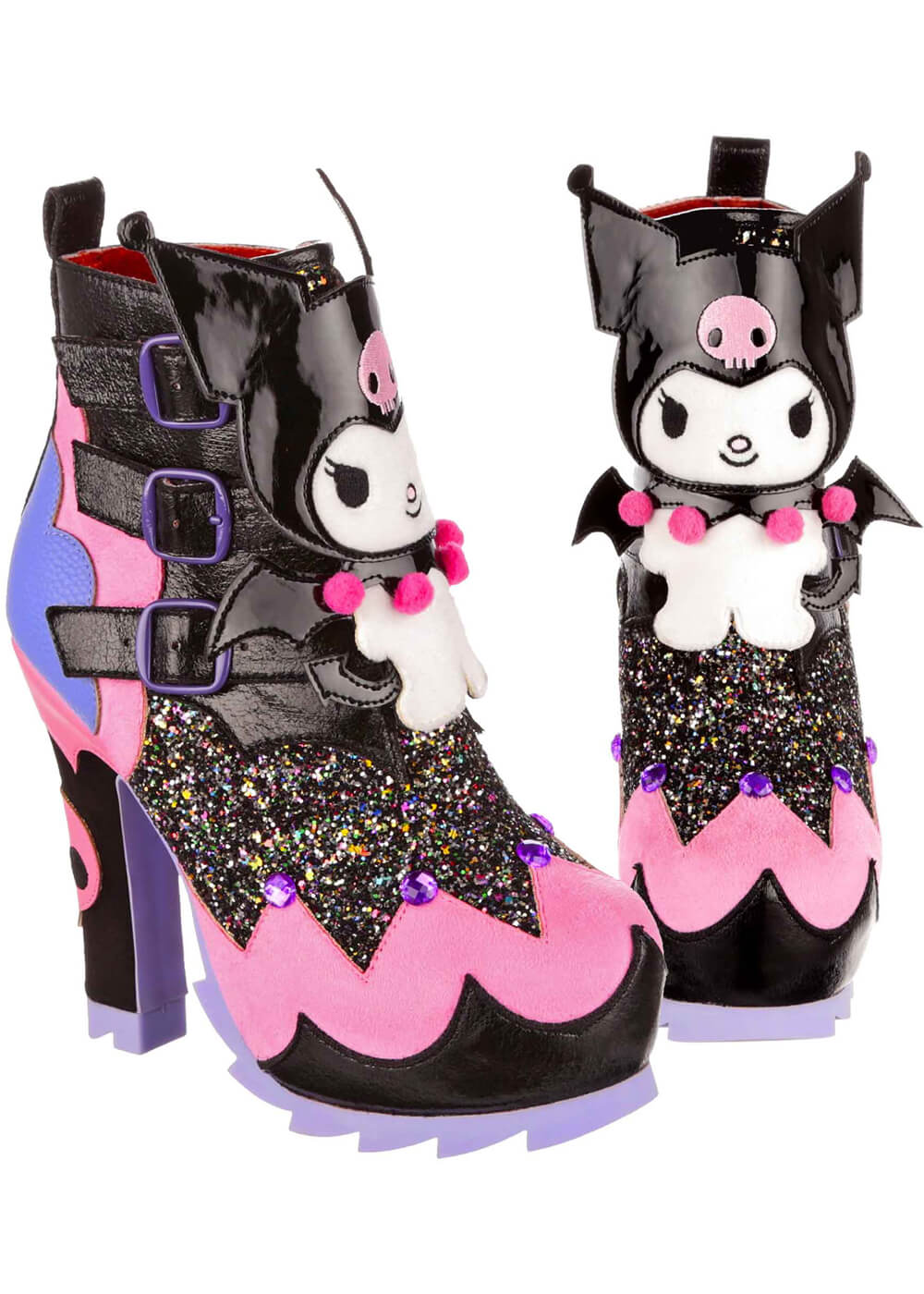Irregular Choice x Hello Kitty Kuromi Cutie Boots Black – www